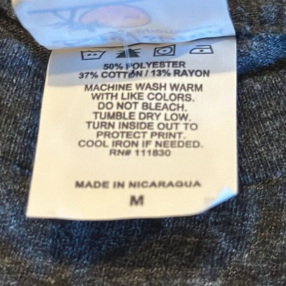 Bay Island Sportswear Men’s Dark Heather Grey Metallica Concert T-Shirt - Picture 6 of 7